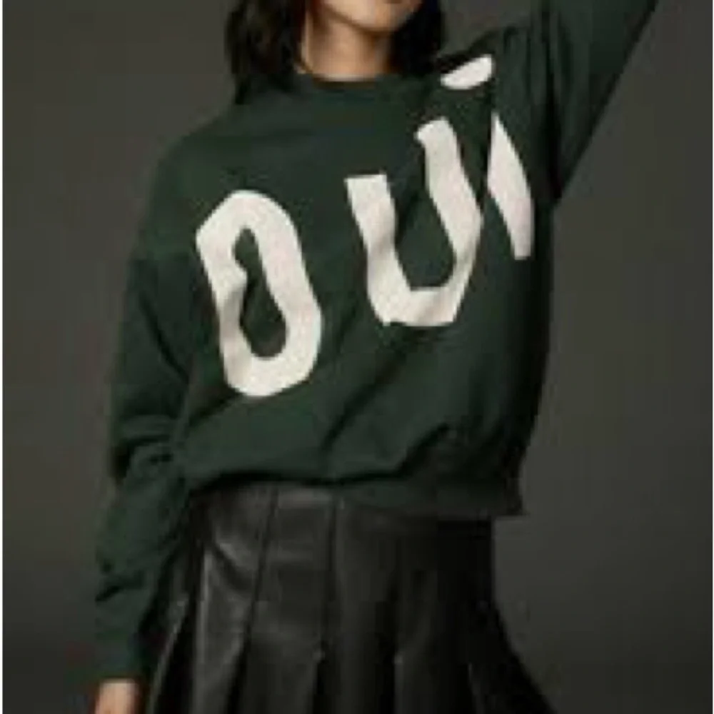 Clare V Green and White Sweater - Picture 1 of 7